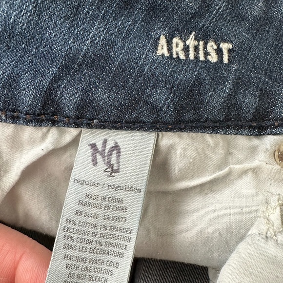 American Eagle Jeans Artist Stretch 2009  Jeans Low Rise Zip & 2 Button Size 4 - Picture 7 of 9